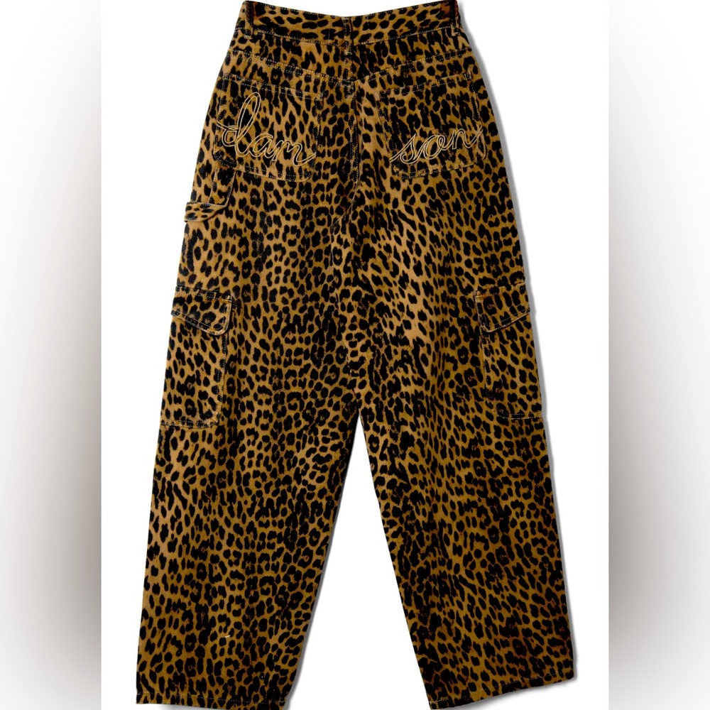 NWT Damson Madder Leopard Cargo Jeans sz UK12/US8